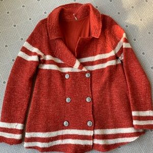 Free People sweater coat.
